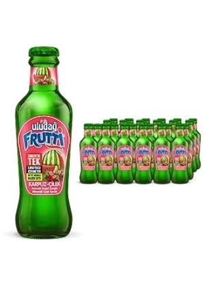 Uludağ Frutti Karpuz Çilek Cam 200 Ml (24 Adet 1 Koli)