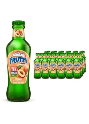Uludağ Frutti Şeftali Cam 200 Ml (24 Adet 1 Koli)