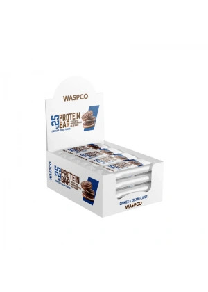 WASPCO Bitter Çikolata Kaplı Bisküvi Aromalı Protein Bar 36g x 12 Adet