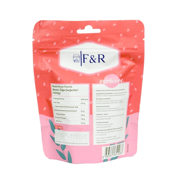 F&R Freeze Drıed Frambuaz 50 Adet (1 Koli)