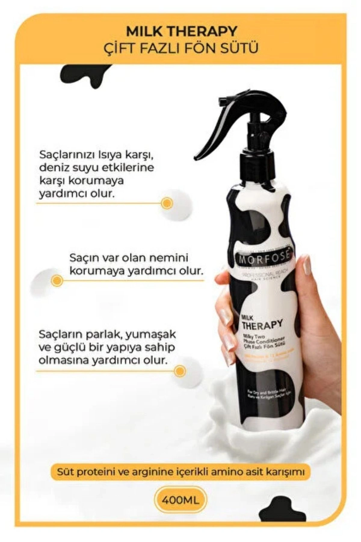 Morfose Milk Therapy Fön Sütü 400 ml