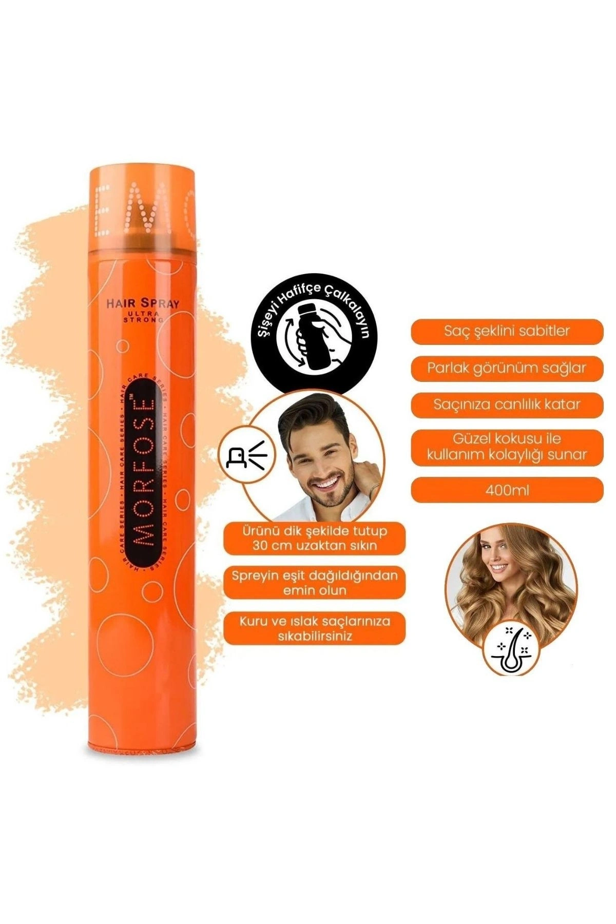 Morfose Saç Spreyi 400ml Ultra Strong