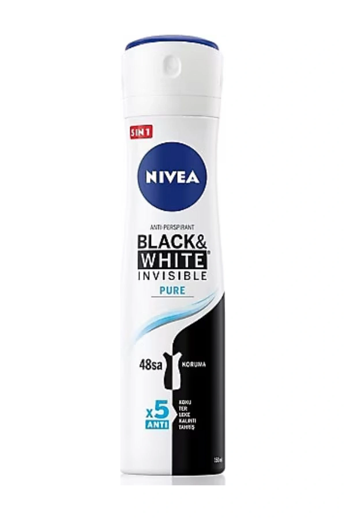 NIVEA Kadın Sprey Deodorant Black&White Invisible Pure 150ml