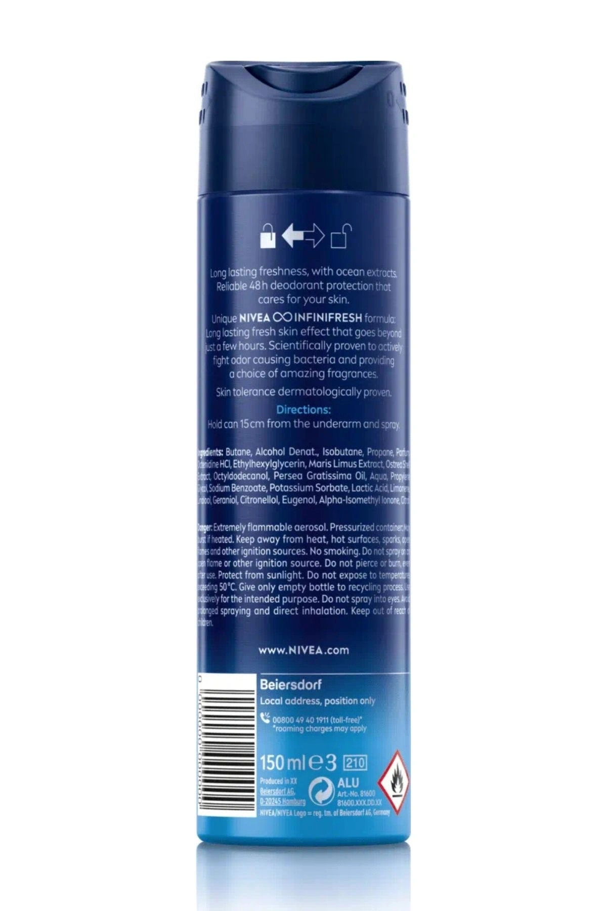 NIVEA Men Erkek Sprey Deodorant Fresh Active 48 Saat