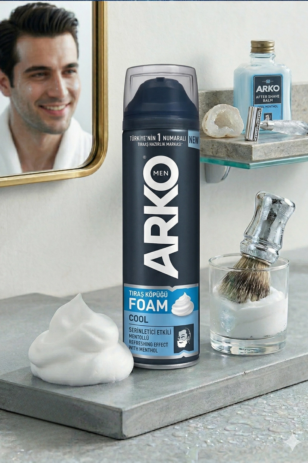 Arko Cool Shaving Foam Serinletici Tıraş Köpüğü 200ml