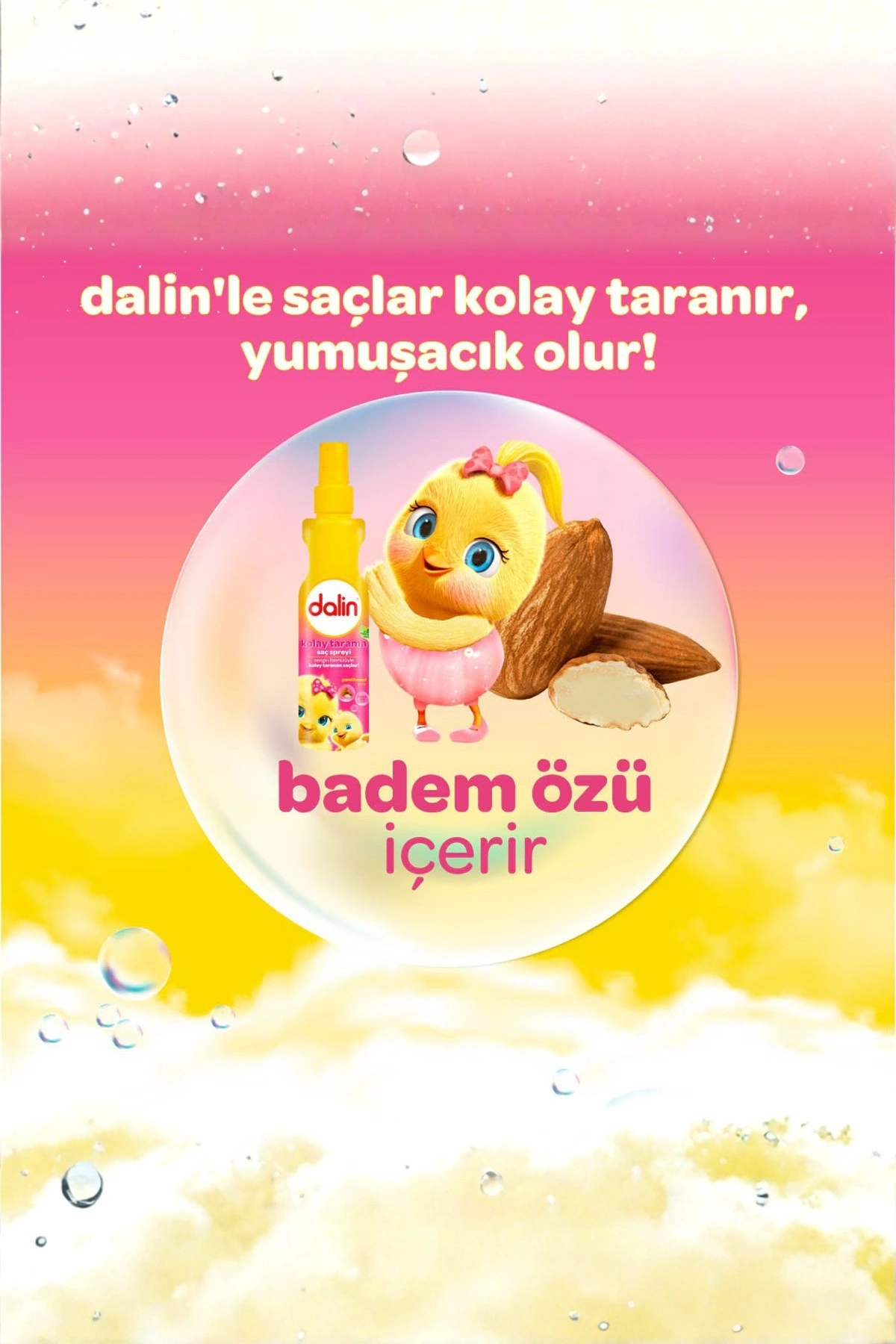 Dalin Kolay Tarama Saç Spreyi Badem Özü Ve Panthenol 200 ml