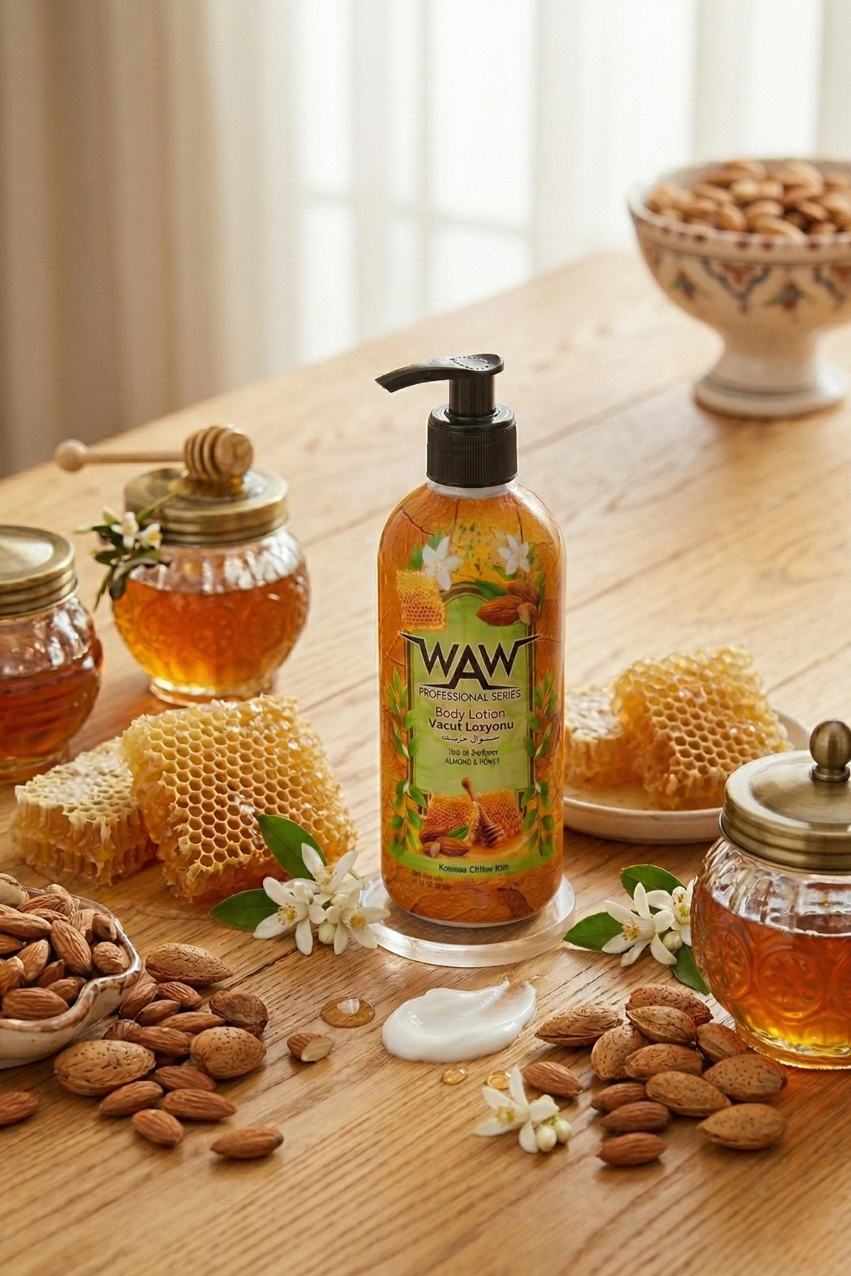 Waw El ve Vücut Losyonu Bal ve Badem 500ml
