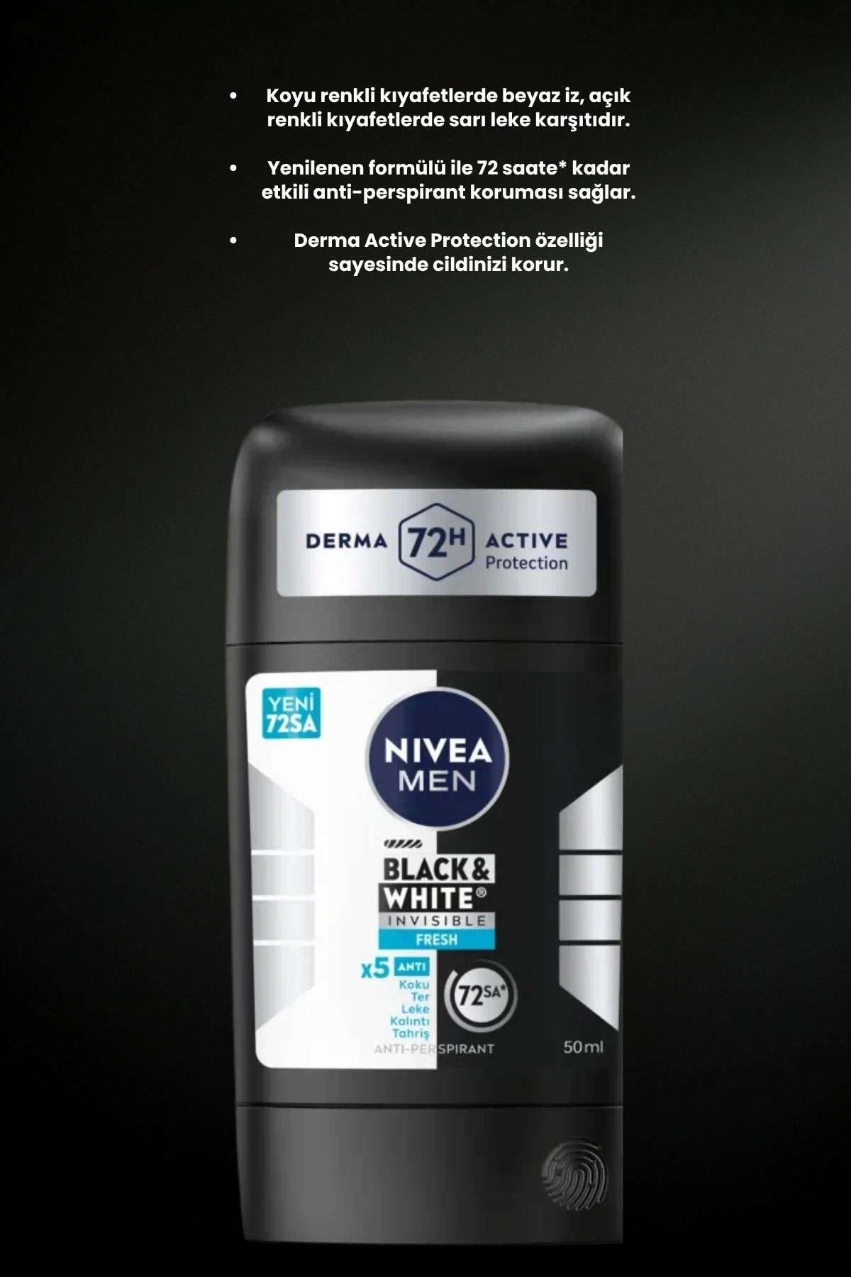 Black & White Clear 50ml Rolon