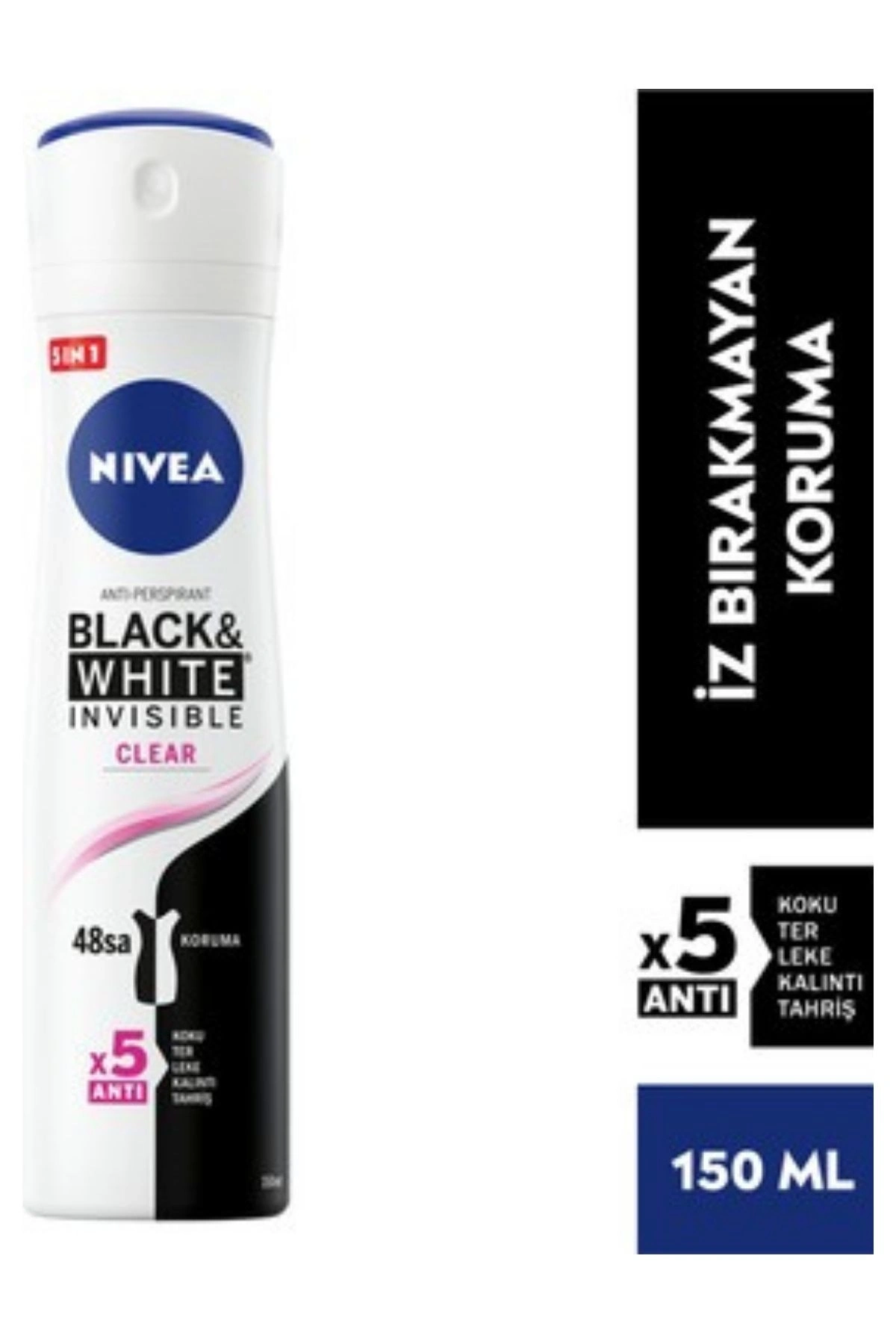 Nivea Invisible Clear Deodorant Sprey 150ml