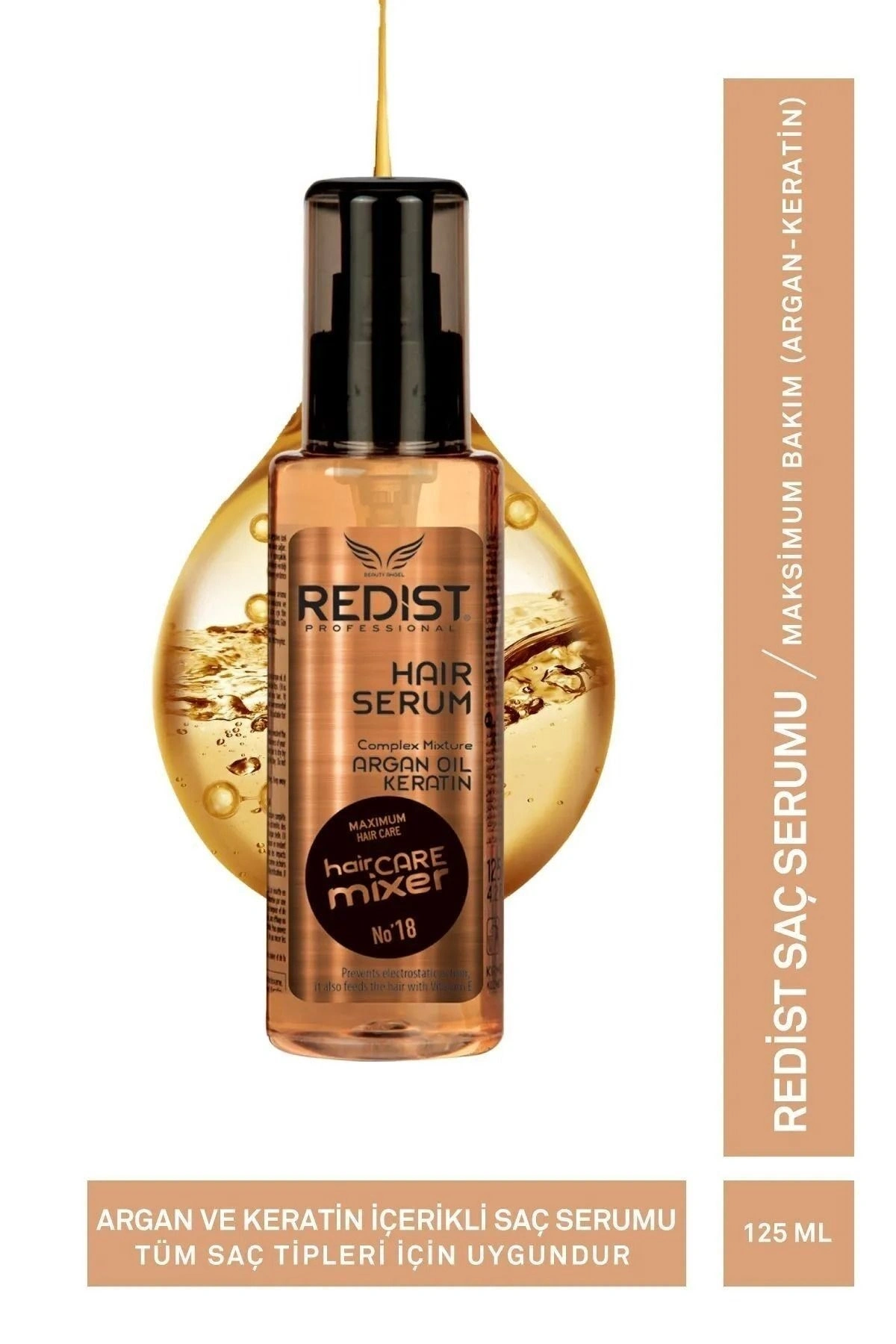Redist Saç Serumu Argan Yağlı Keratin 125 ml