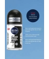 NIVEA MEN Erkek Roll On Deodorant Black&White Invisible Original 50 ml