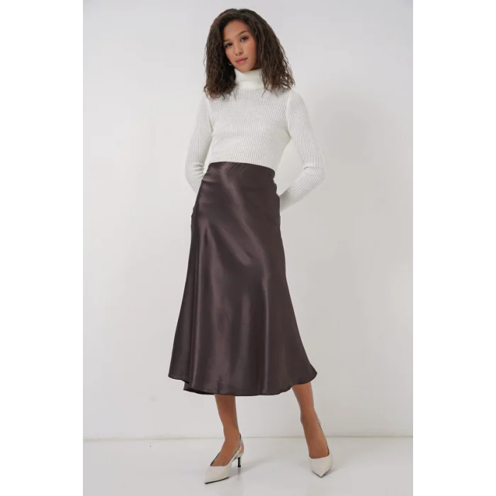 15806 Saten Etek - A.Kahve