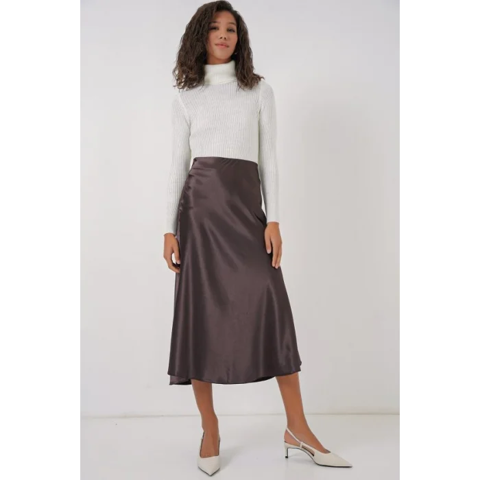 15806 Saten Etek - A.Kahve