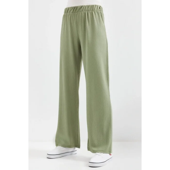 6543 Örme Pantolon - Çağla