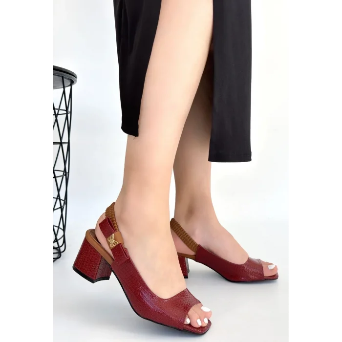 Alessi Bordo  Rugan Topuklu Ayakkabı