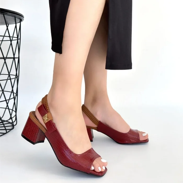 Alessi Bordo  Rugan Topuklu Ayakkabı