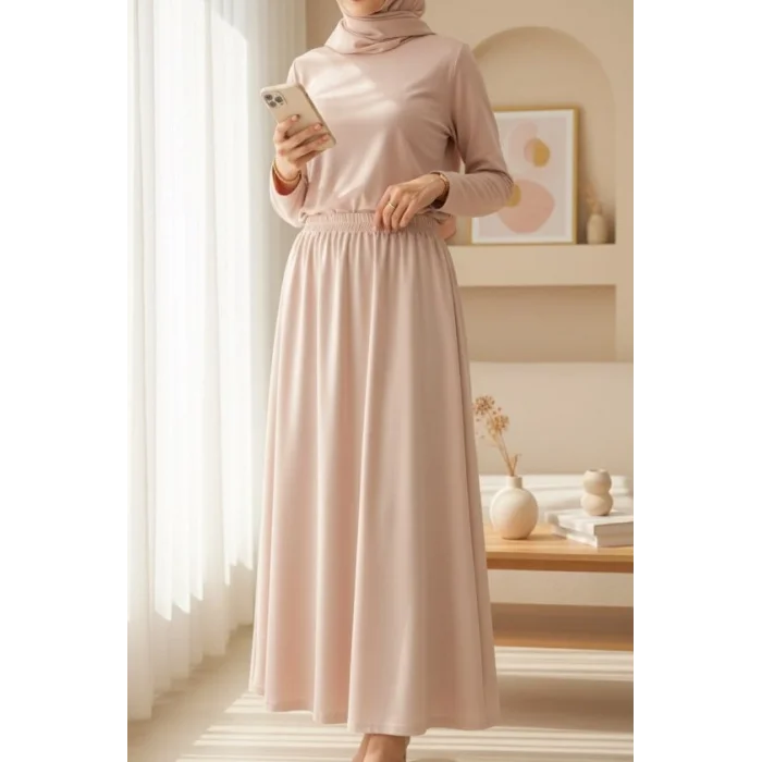 Araboy Jupon Astar Etek -Bej