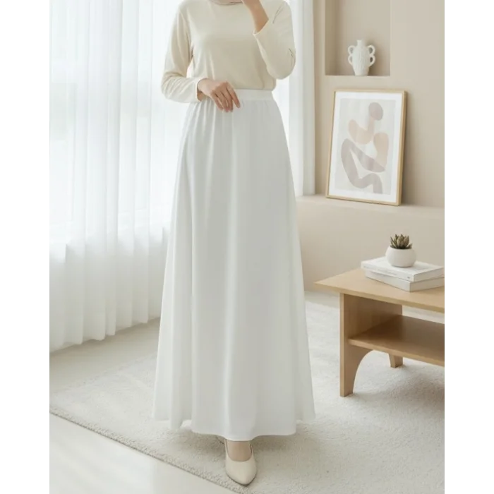 Araboy Jupon Astar Etek -Beyaz