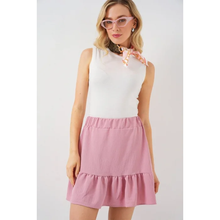 Ayrobin Mini Etek 8054 - Pudra