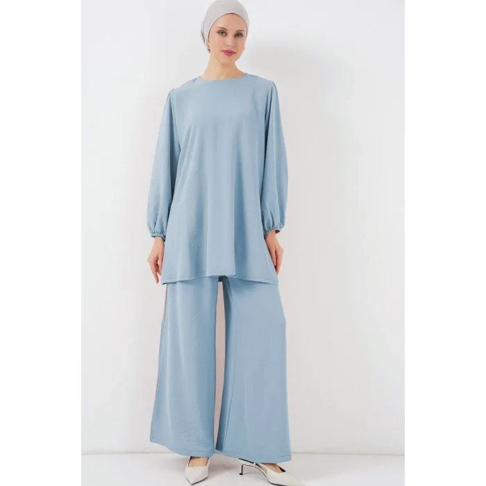 Ayrobin Tunik Pantolon Alt Üst Takım 6712 - Açık Mavi