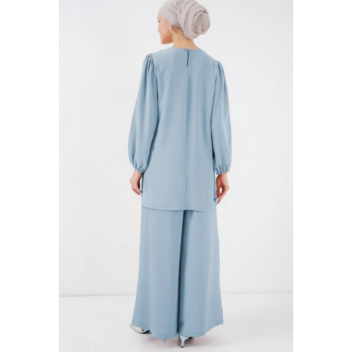 Ayrobin Tunik Pantolon Alt Üst Takım 6712 - Açık Mavi