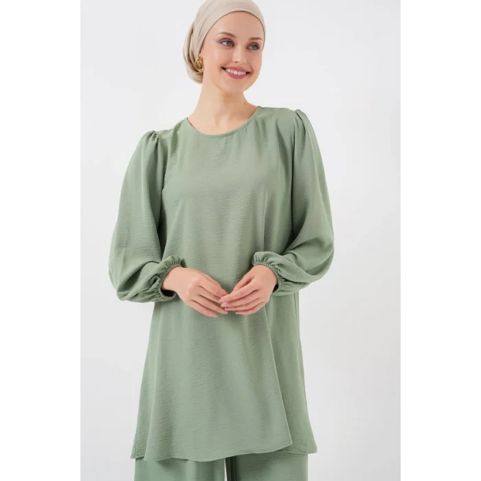 Ayrobin Tunik Pantolon Alt Üst Takım 6712 - Çağla