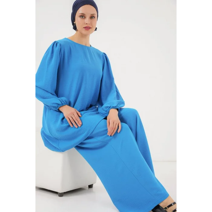 Ayrobin Tunik Pantolon Alt Üst Takım 6712 - Mavi