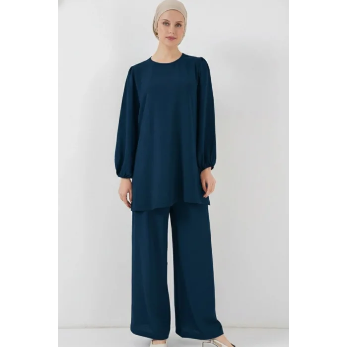 Ayrobin Tunik Pantolon Alt Üst Takım 6712 - Petrol