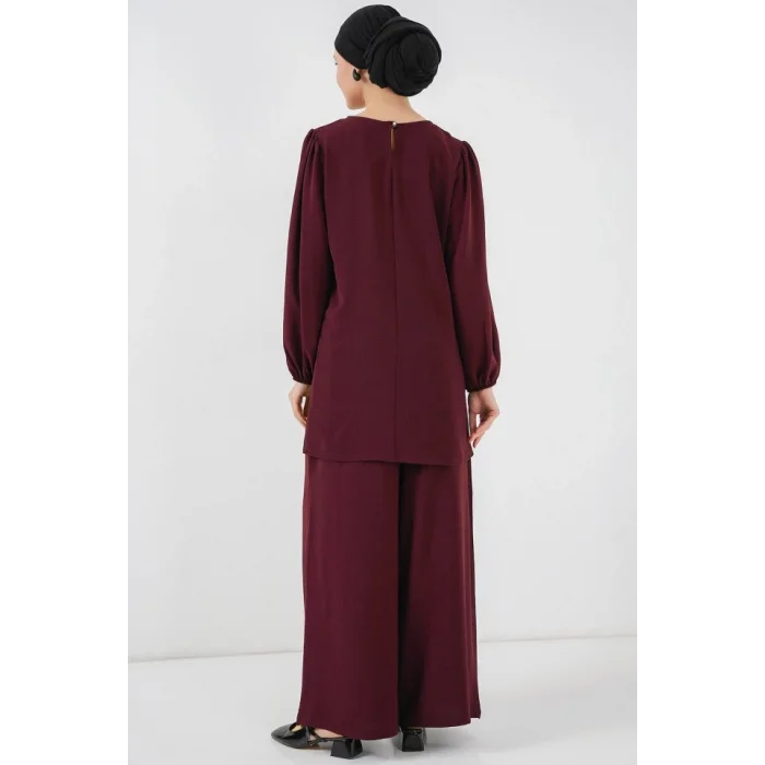 Ayrobin Tunik Pantolon Alt Üst Takım 6712 - Y.Bordo