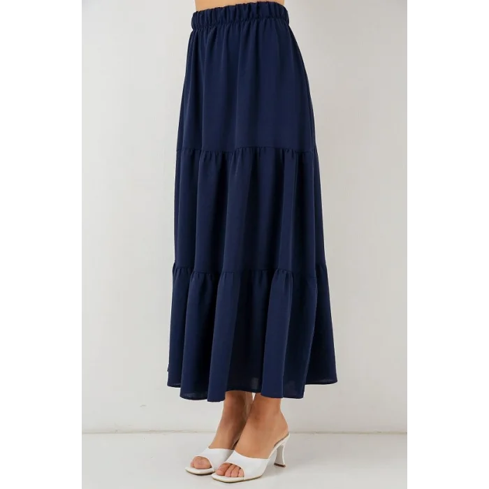 Ayrobin Uzun Etek 8048 - Lacivert