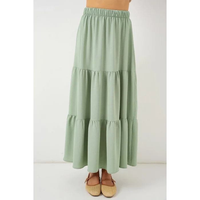 Ayrobin Uzun Etek 8048 - Mint