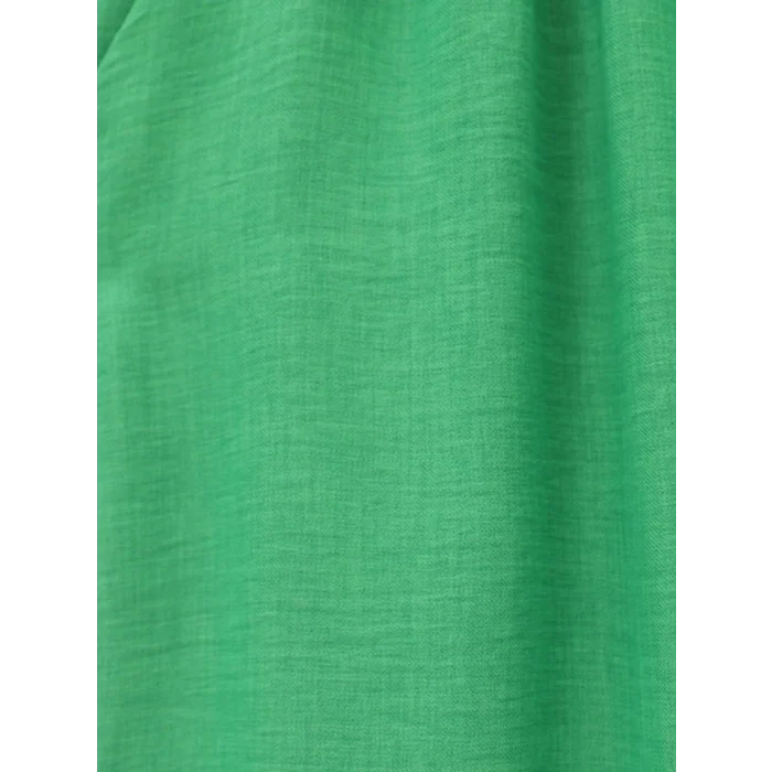 Beli Lastikli Çift Cepli Salaş Pantolon -Yeşil