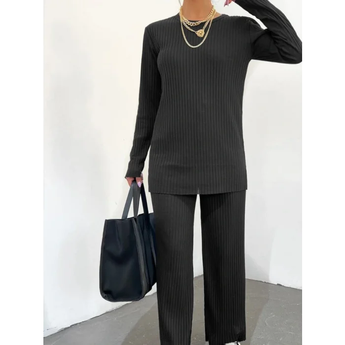 Bisiklet Yaka Kaşkorse Takım    -Antrasit