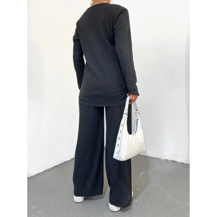 Bisiklet Yaka Kaşkorse Takım -Füme