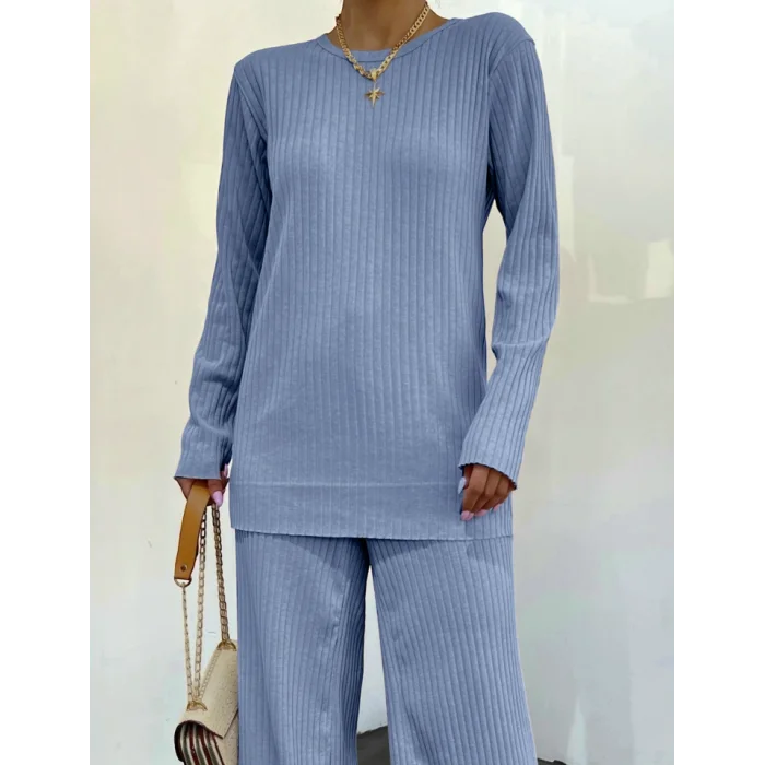 Bisiklet Yaka Kaşkorse Takım    -Mavi