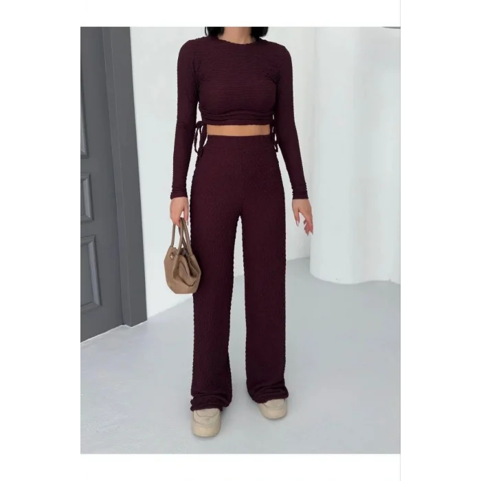 Bubble alt üst takım bordo pt510446