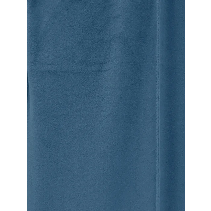 Çımalı Beli Lastikli Kadife Pantolon -Mavi