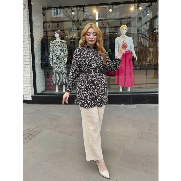 Desenli tunik gömlek