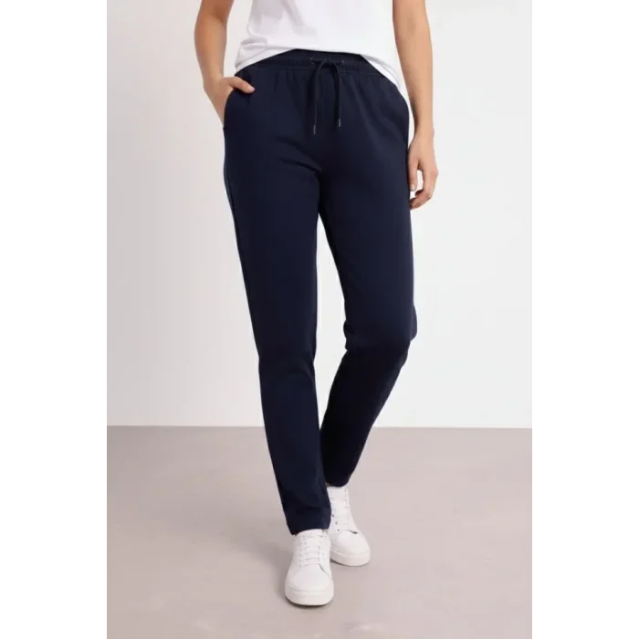 Düz Paça Beli Lastikli İpli Günlük Spor Eşofman Altı Rahat Fit - Lacivert