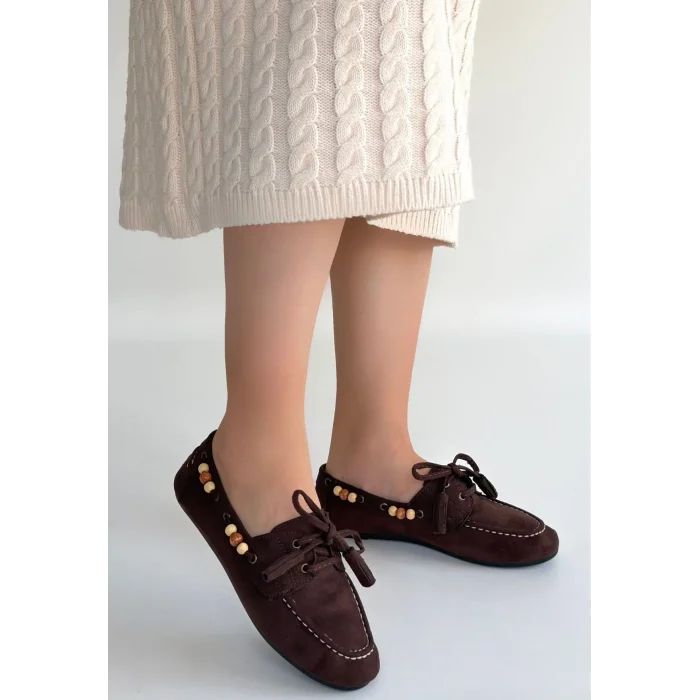 Elora Kahve Süet Babet