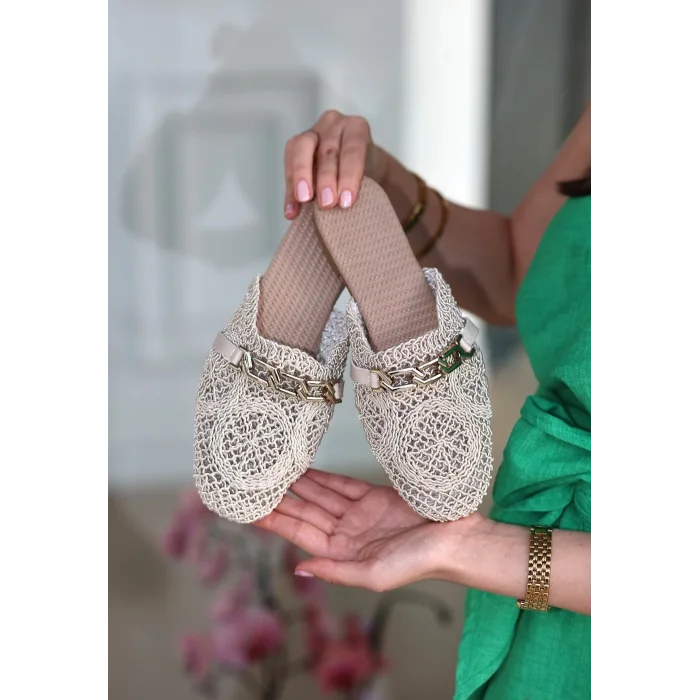 Emert Bej Örgülü Terlik