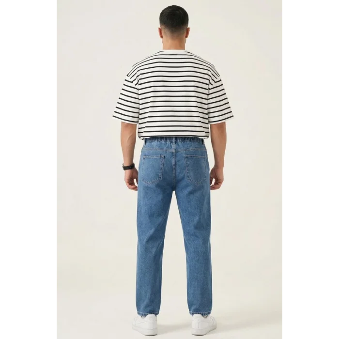 Erkek Rahat Kesim Baggy Jean Pantolon 30073 - Lacivert