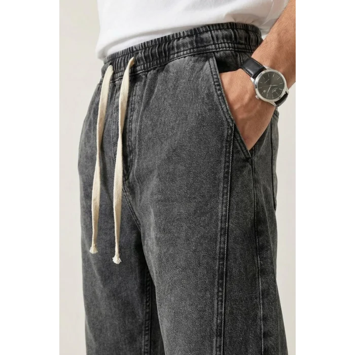 Erkek Rahat Kesim Baggy Jean Pantolon 30074 - Antrasit