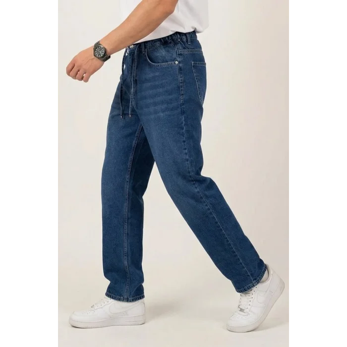 Erkek Rahat Kesim Baggy Jean Pantolon 30075 - Lacivert