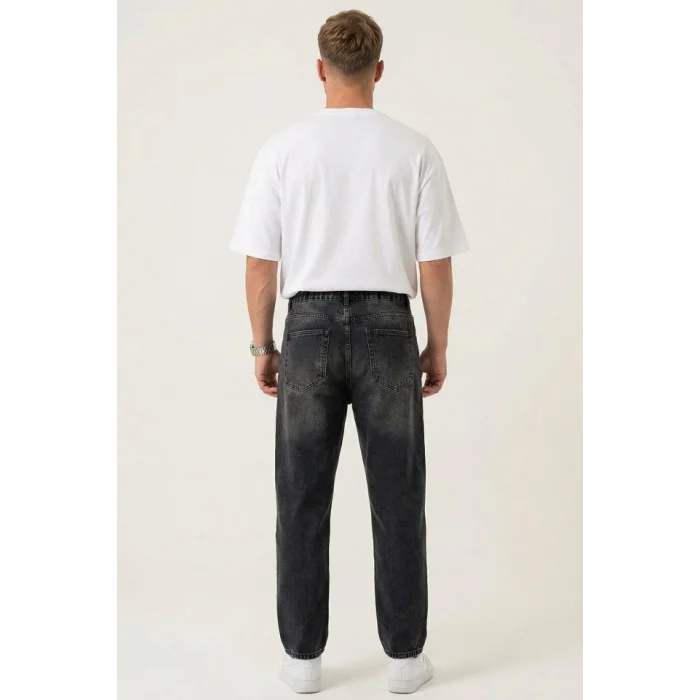 Erkek Rahat Kesim Baggy Jean Pantolon 30075 - Siyah