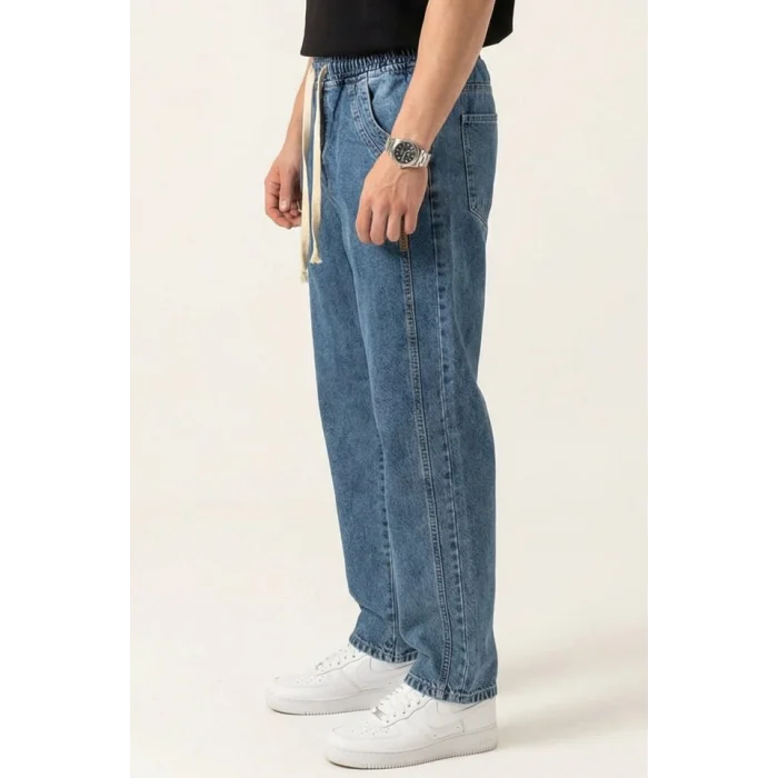 Erkek Rahat Kesim Baggy Jean Pantolon 30076 - İndigo