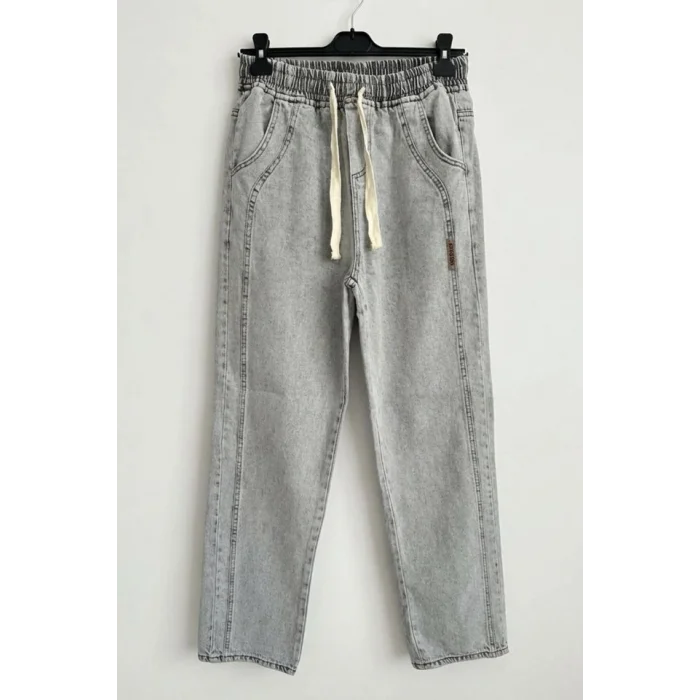 Erkek Rahat Kesim Baggy Jean Pantolon 30076 - Taş