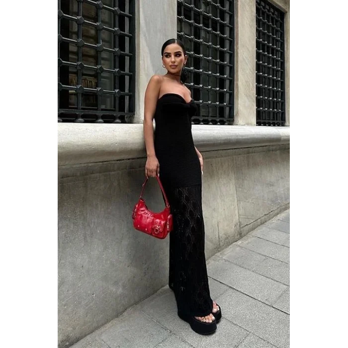 Eudora Ajurlu StraplezElbise 2771