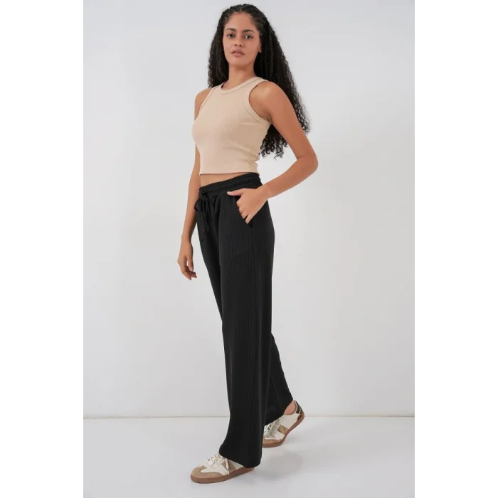 Fitilli Pantolon 30053 - Siyah