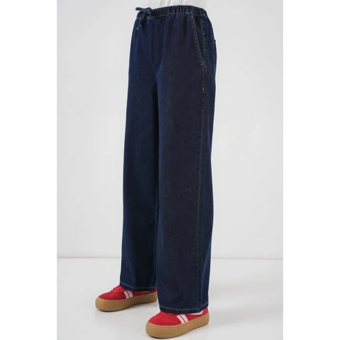 Geniş Paça Kot Pantolon 6706 - Lacivert
